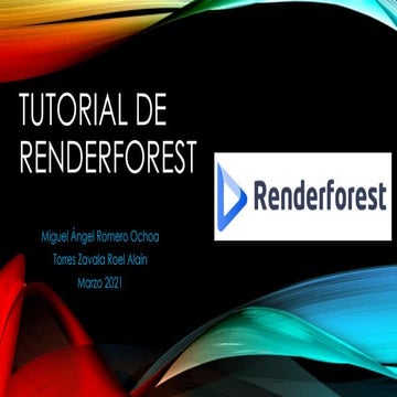 Tutorial de Renderforest