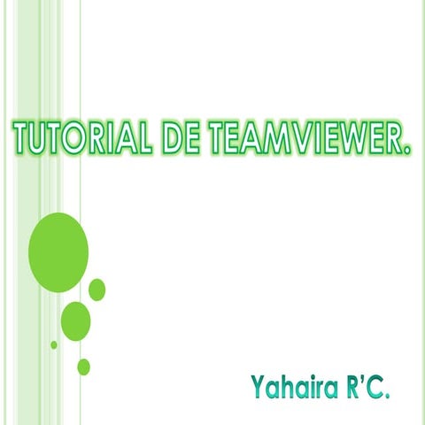 Tutorial de teamviewer | PPTX
