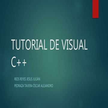 Tutorial de visual c++