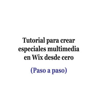 Tutorial de wix