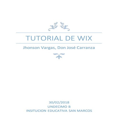 Tutorial de wix