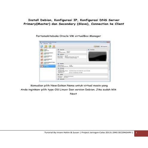 Membuat Server Secondary menggunakan Debian