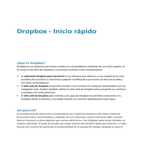 Tutorial dropbox