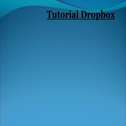 Tutorial dropbox 