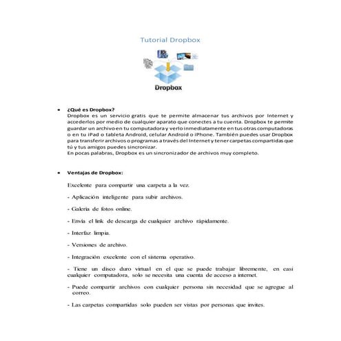Tutorial dropbox
