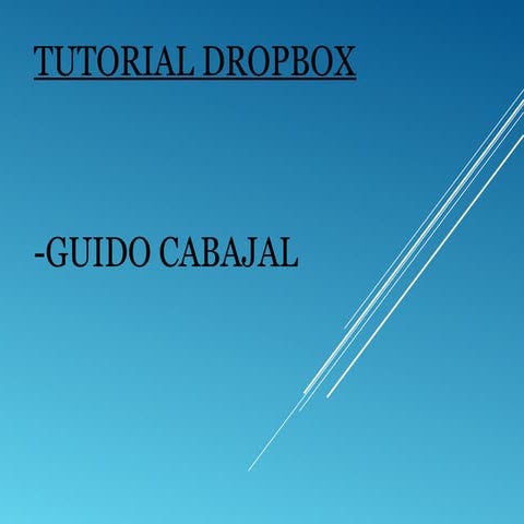 Tutorial dropbox carbajal