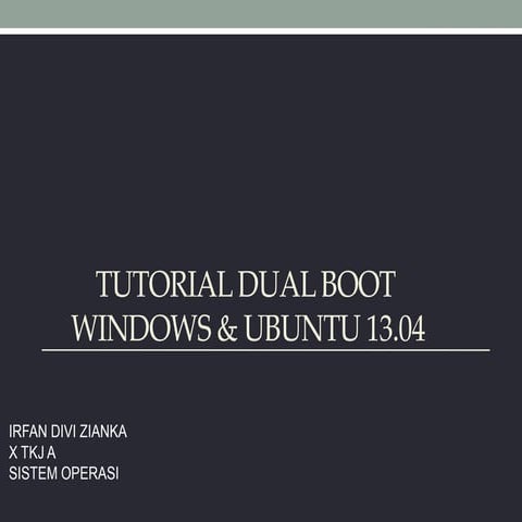 Tutorial dual boot