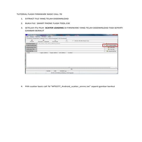 Tutorial firmware basic call 7 d