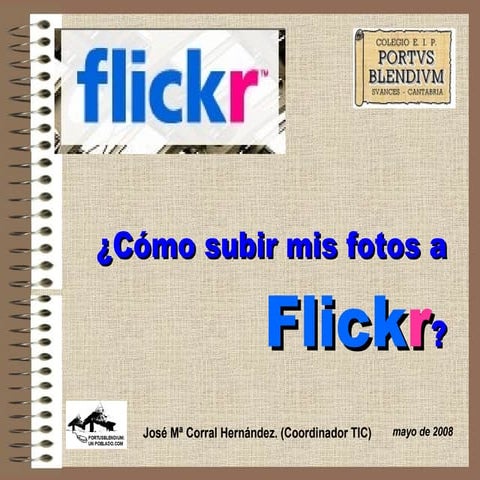 Tutorial flickr para docentes