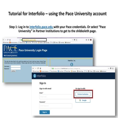 Tutorial for candidates using pace university