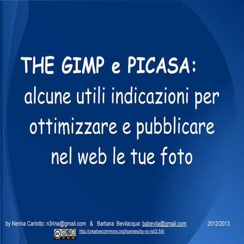 Tutorial gimp&picasa