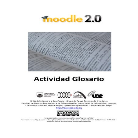 Tutorial glosario - Moodle 2.x