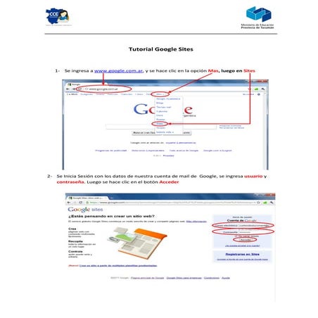 Tutorial google sites | PDF
