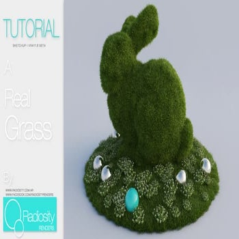 Tutorial vray for sketchup proxy real grass