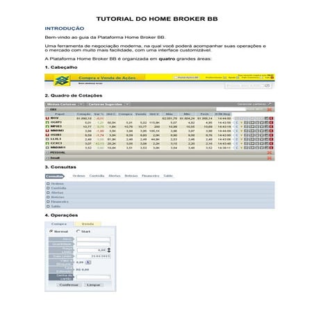 Tutorial Home Broker Banco Brasil | PDF