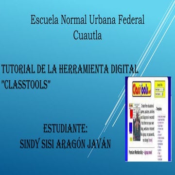 Tutorial herramienta digital classtools | PPTX