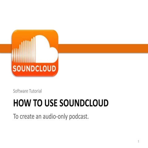 Tutorial howto usesoundcloud