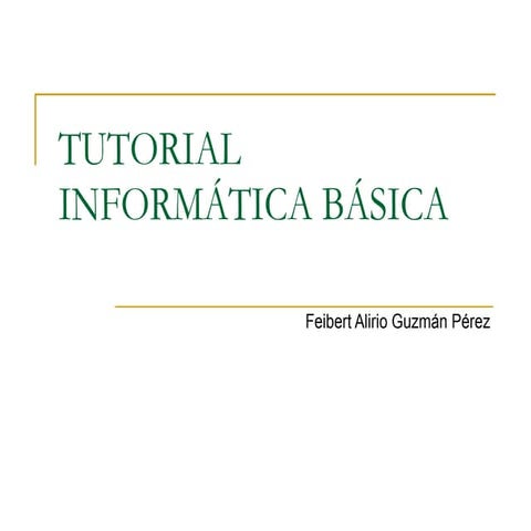 Tutorial informatica | PPT