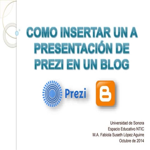 Como insertar prezi en blog | PPSX