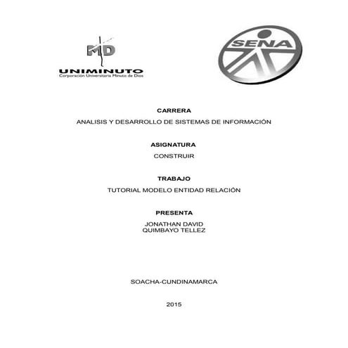 ENTIDAD RELACION EJERCICIO