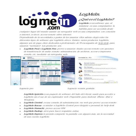 Pasos para instalar logmein | PPTX
