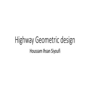 Highway LOS - Freeway-- Multilane -- highway class 2 & 3 Housam Siyoufi