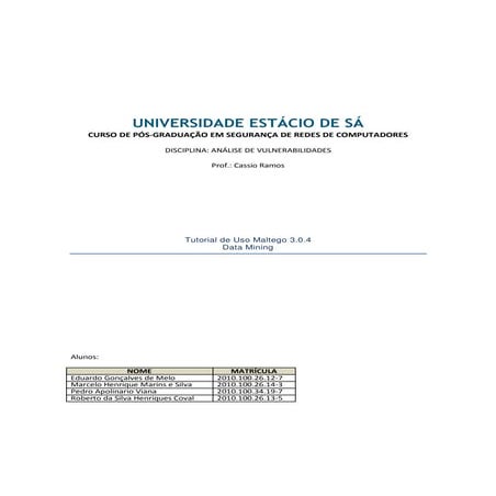 Tutorial Maltego | PDF
