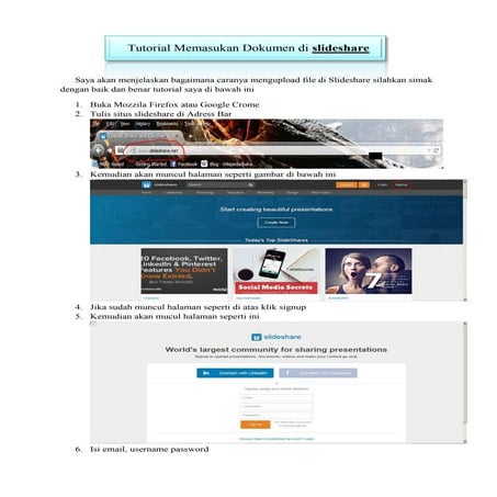 Tutorial slideshare | PPTX