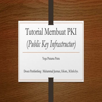Tutorial membuat pki