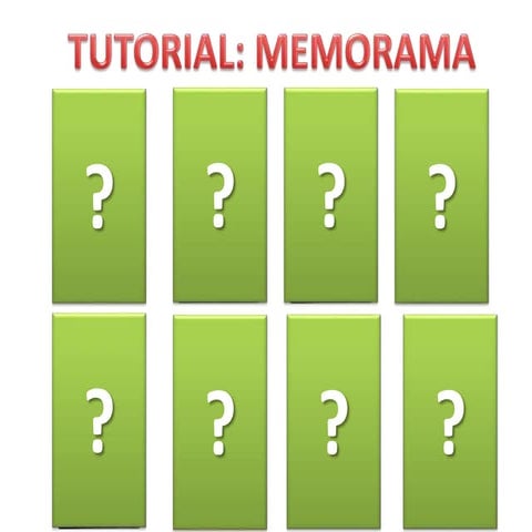 Tutorial: memorama | PPTX