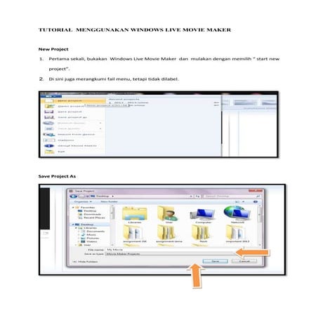 Tutorial  menggunakan windows live movie maker