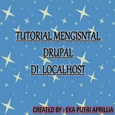 Tutorial menginstal drupal