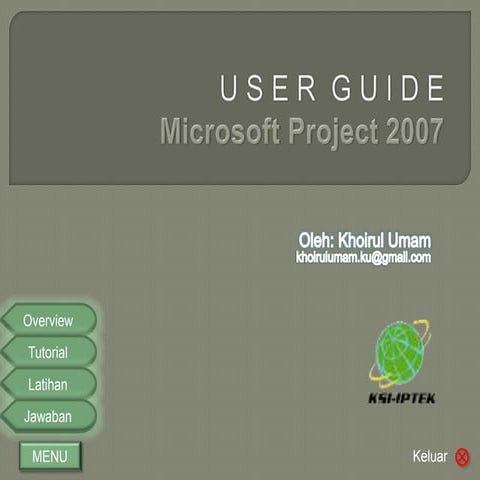 Tutorial Microsoft Project 2007 Interaktif