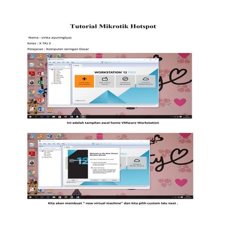 Tutorial mikrotik hotspot " vinka ayuningtyas X TKJ 2"
