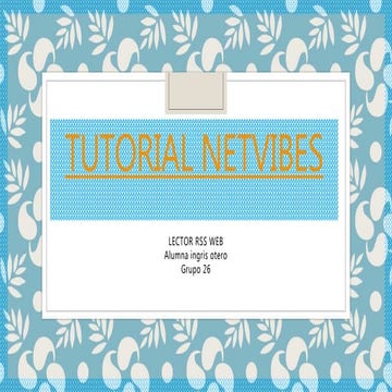 TUTORIAL NETVIBES