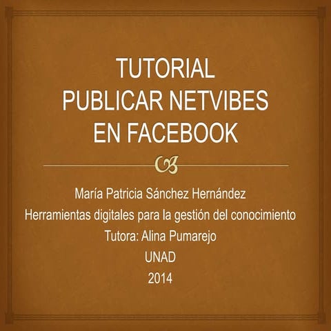 Tutorial netvibes facebook