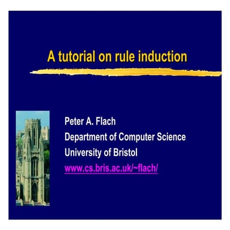 a tutorial on rule induction University of Bristol | PDF