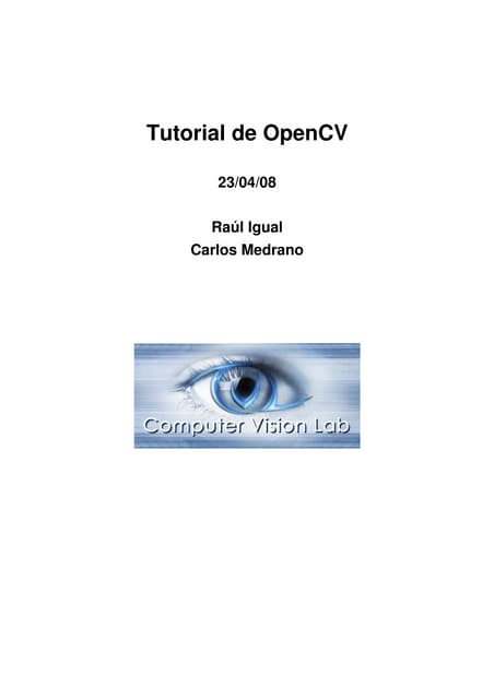 Tutorial opencv