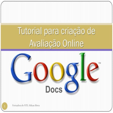 Tutorial básico google docs | PDF