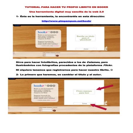 Tutorial para hacer tu propio librito en bookr
