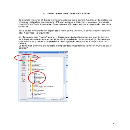 Tutorial para publicar cmap en web | PDF