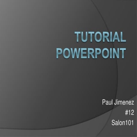 Tutorial power point | PDF