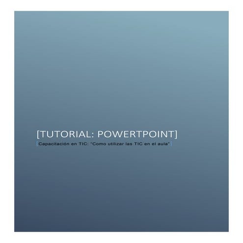 Tutorial PowerPoint