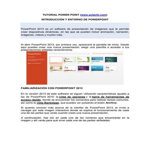 Tutorial power point