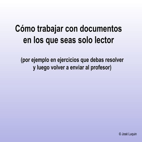 Resolver y enviar ejercicios con Google docs