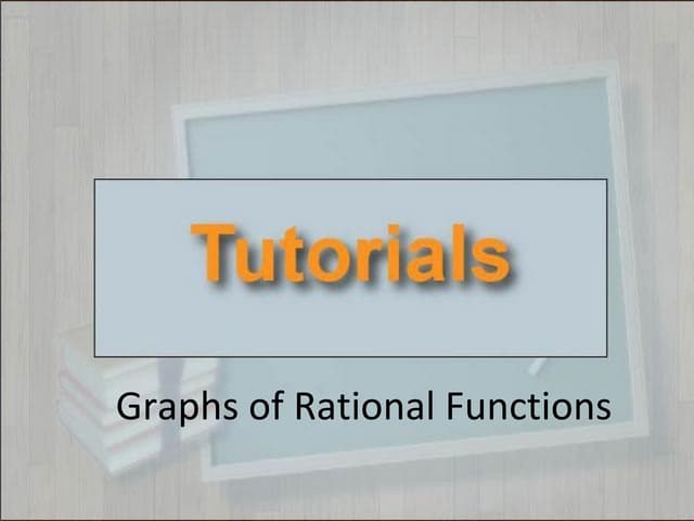 Rational functions | PPT