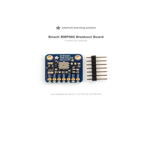 Barometric Digital pressure Sensor BMP085 | PDF