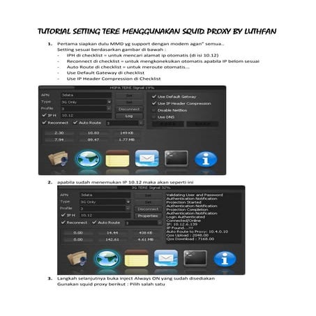 Tutorial setting tere menggunakan squid proxy by luthfan