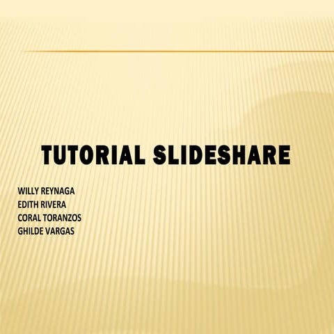 TUTORIAL DE SLIDESHARE