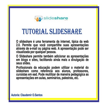 Tutorial slideshare | PDF